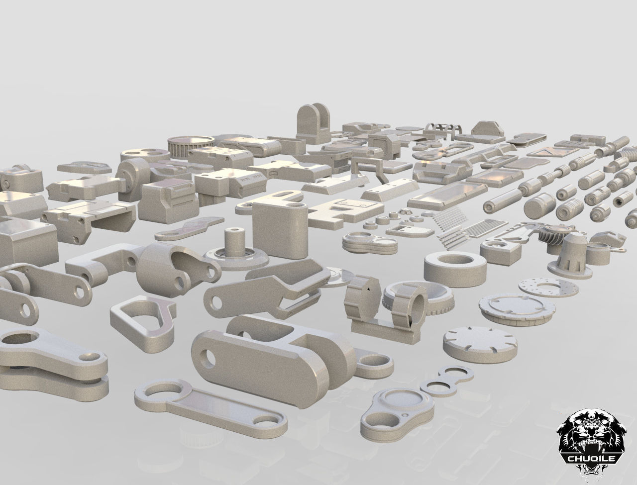 Industrial Kitbash Collection 3D model_2