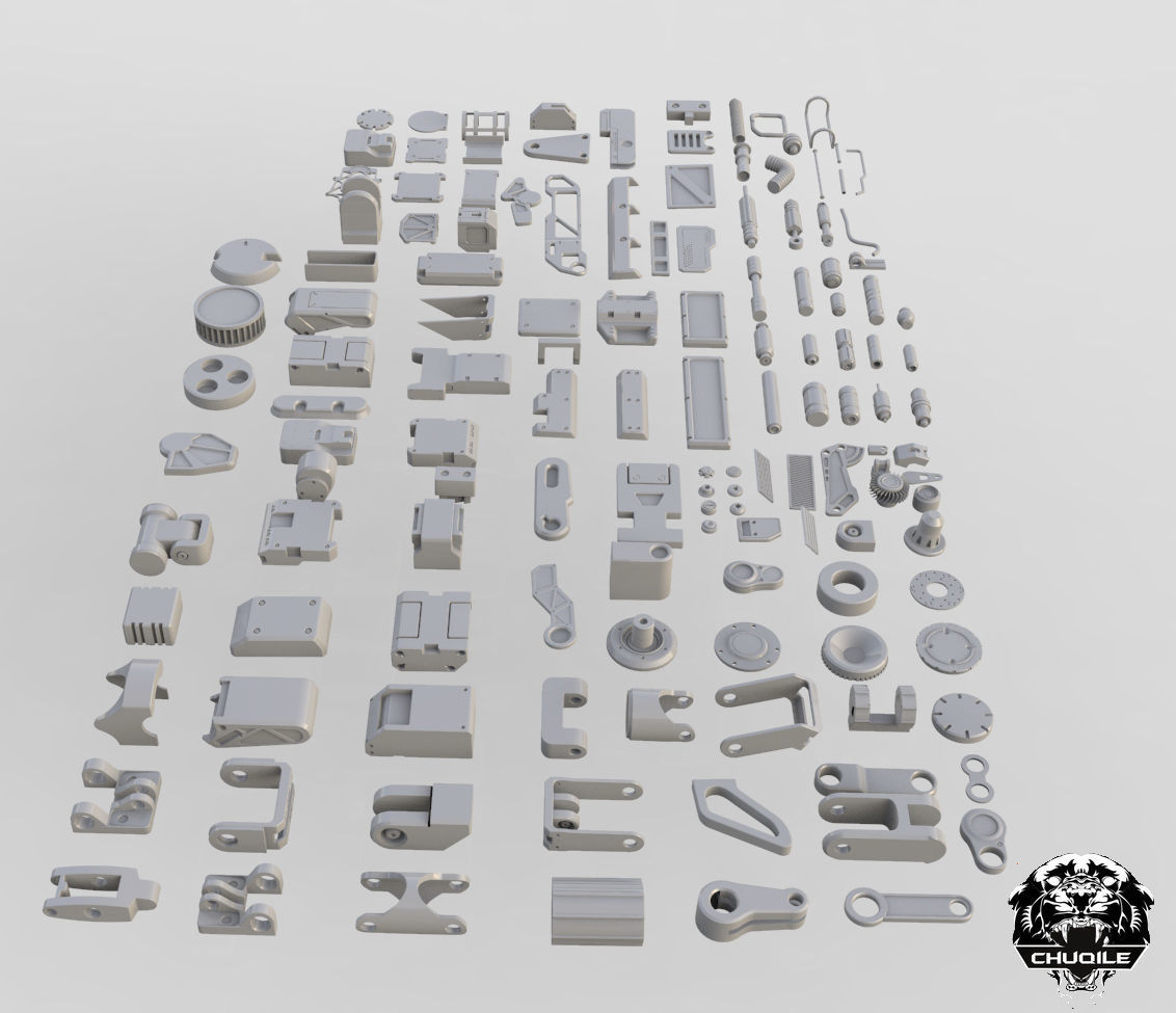 Industrial Kitbash Collection 3D model_1