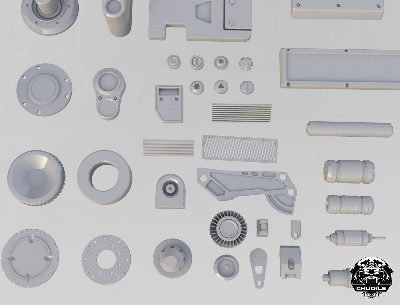 Industrial Kitbash Collection 3D model_7