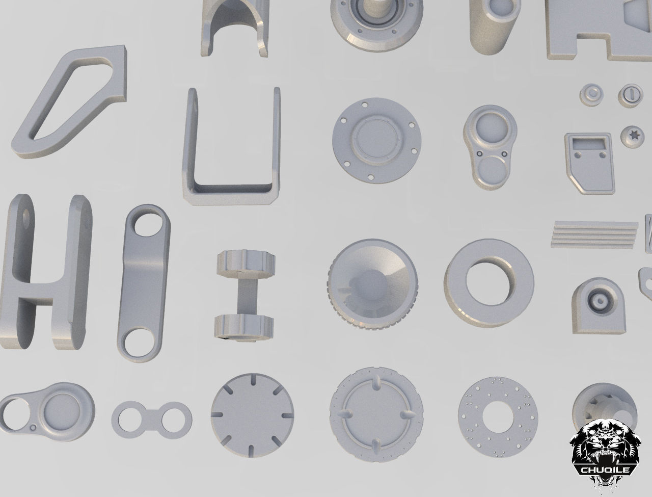 Industrial Kitbash Collection 3D model_6