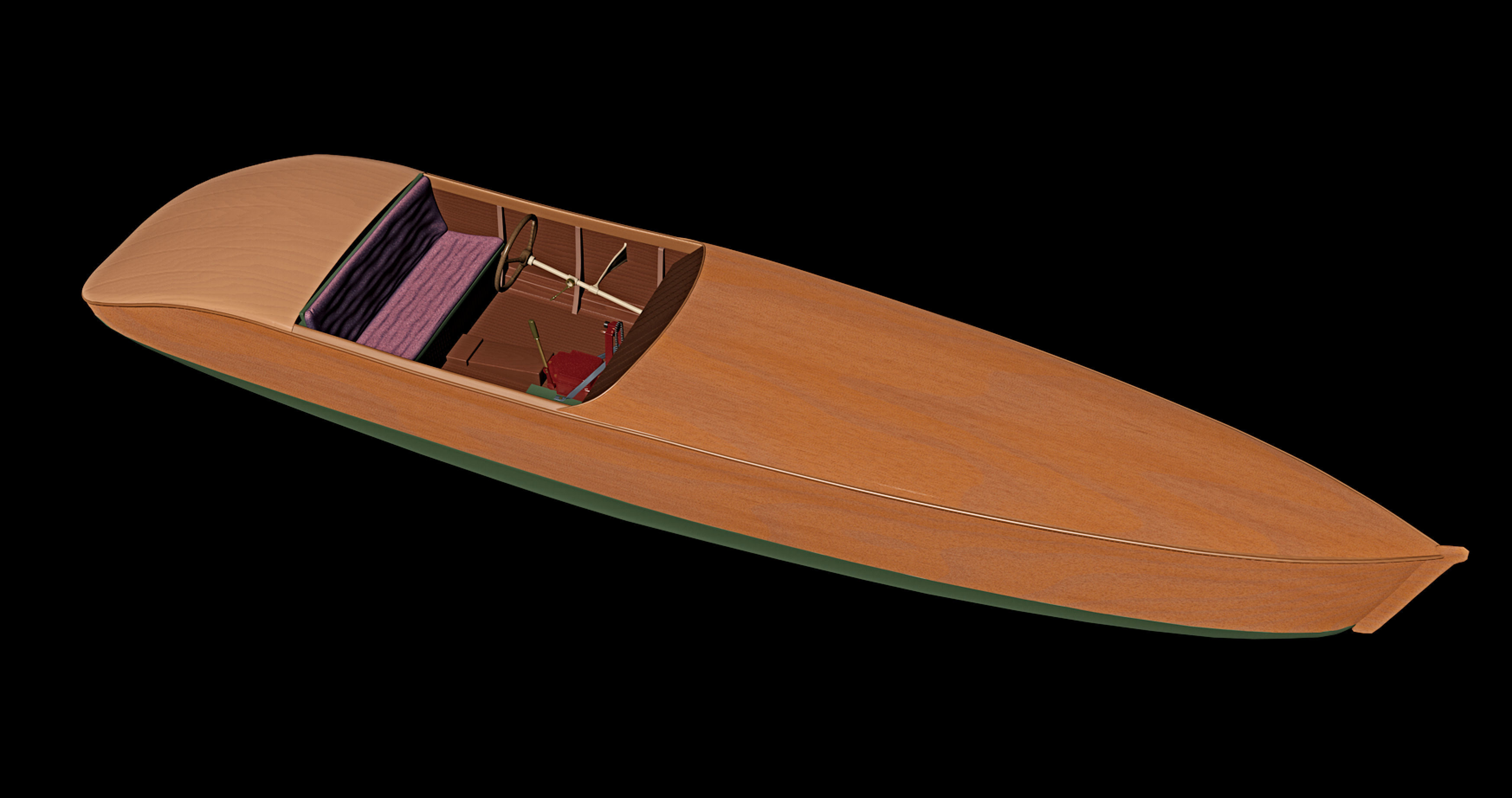 Thames Merk Slipper Boat - historical 3D model_3