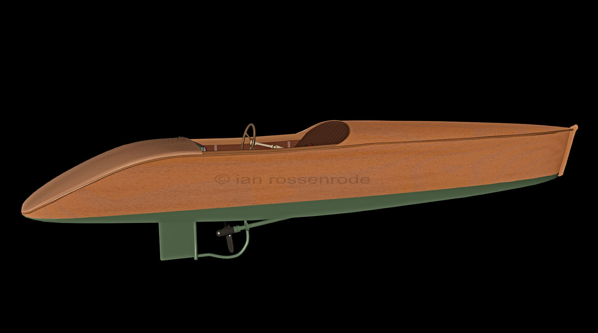 Thames Merk Slipper Boat - historical 3D model_2