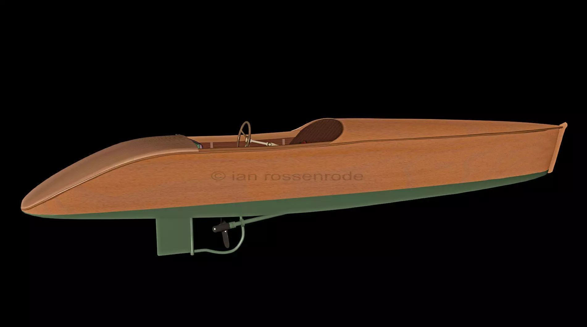 Thames Merk Slipper Boat - historical 3D model_0