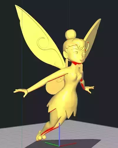 Tinkerbell Flying 3D print model
