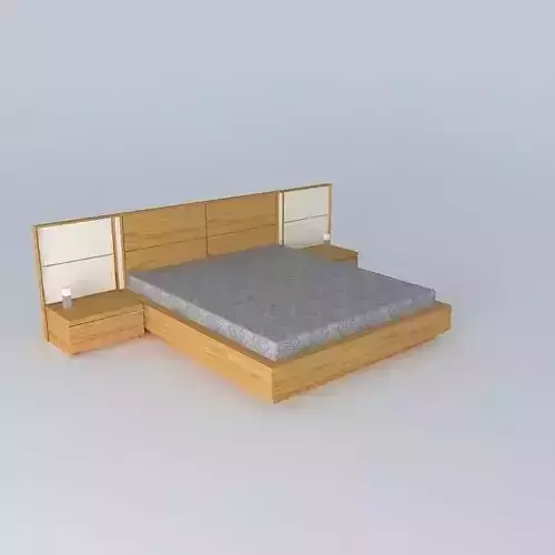 bed wooden shelf