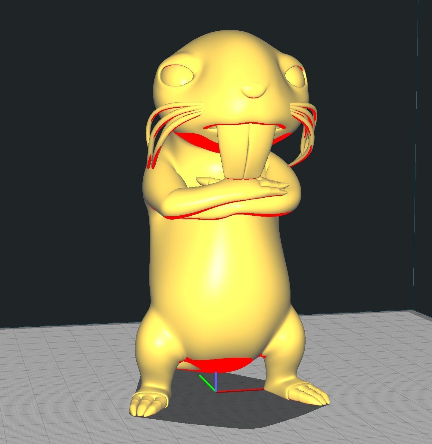 Rufus - Mole-Rat 3D print model_1
