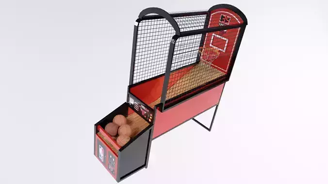 Low Poly PBR NBA Hoops  Low-poly 3D model