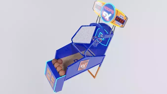 Low Poly PBR Mini Basketball Low-poly 3D model