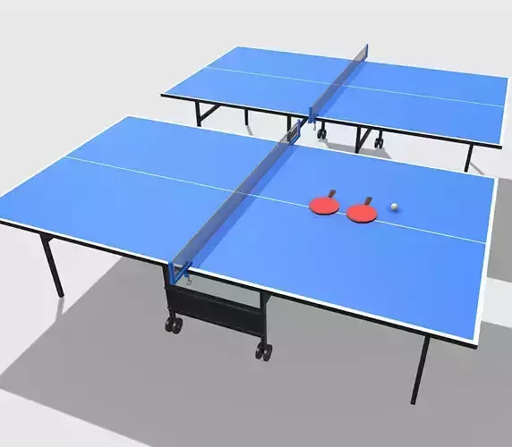 Table Tennis Low-poly 3D model