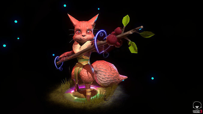 Berry Twig Free low-poly 3D model