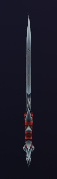 Sword Hand Painted Low-poly 3D model_2