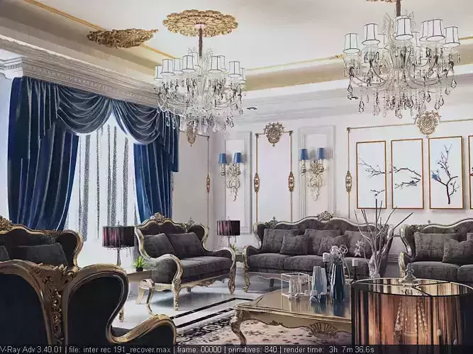 living room 3D print model
