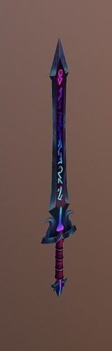 Sword 02 Low-poly 3D model