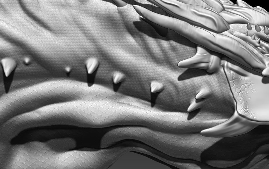 Smaug statue of dragon head 3D print model_2