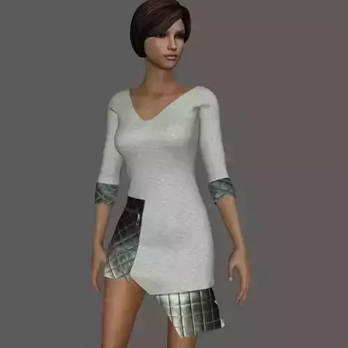 Leather Patched Sweater