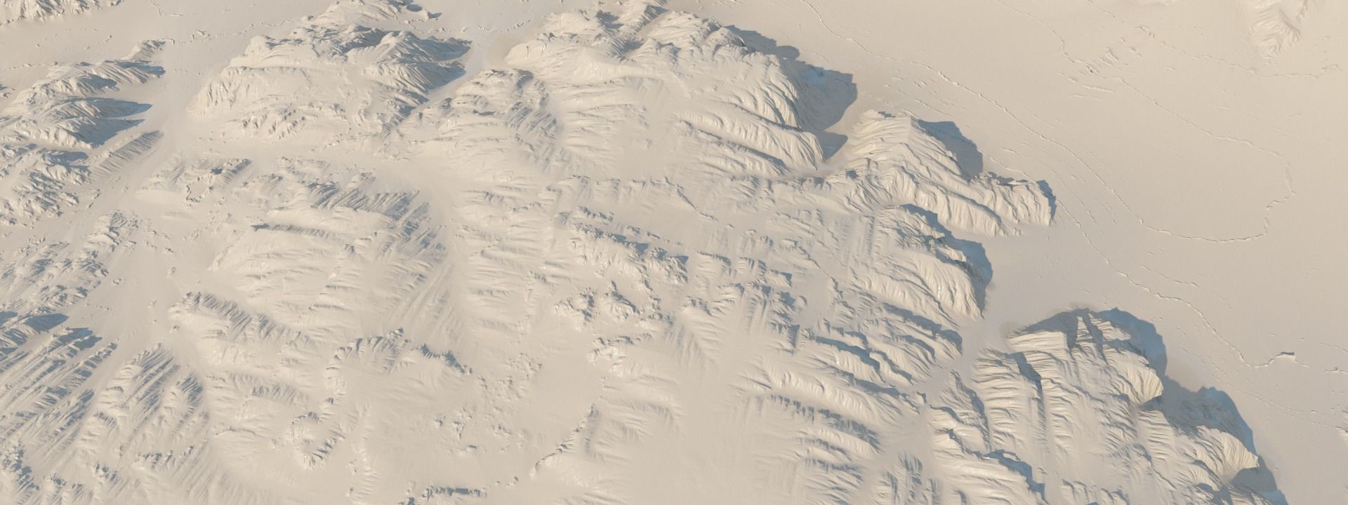 Small Canyon Desert Barren Rocky Landscape 3D model_10