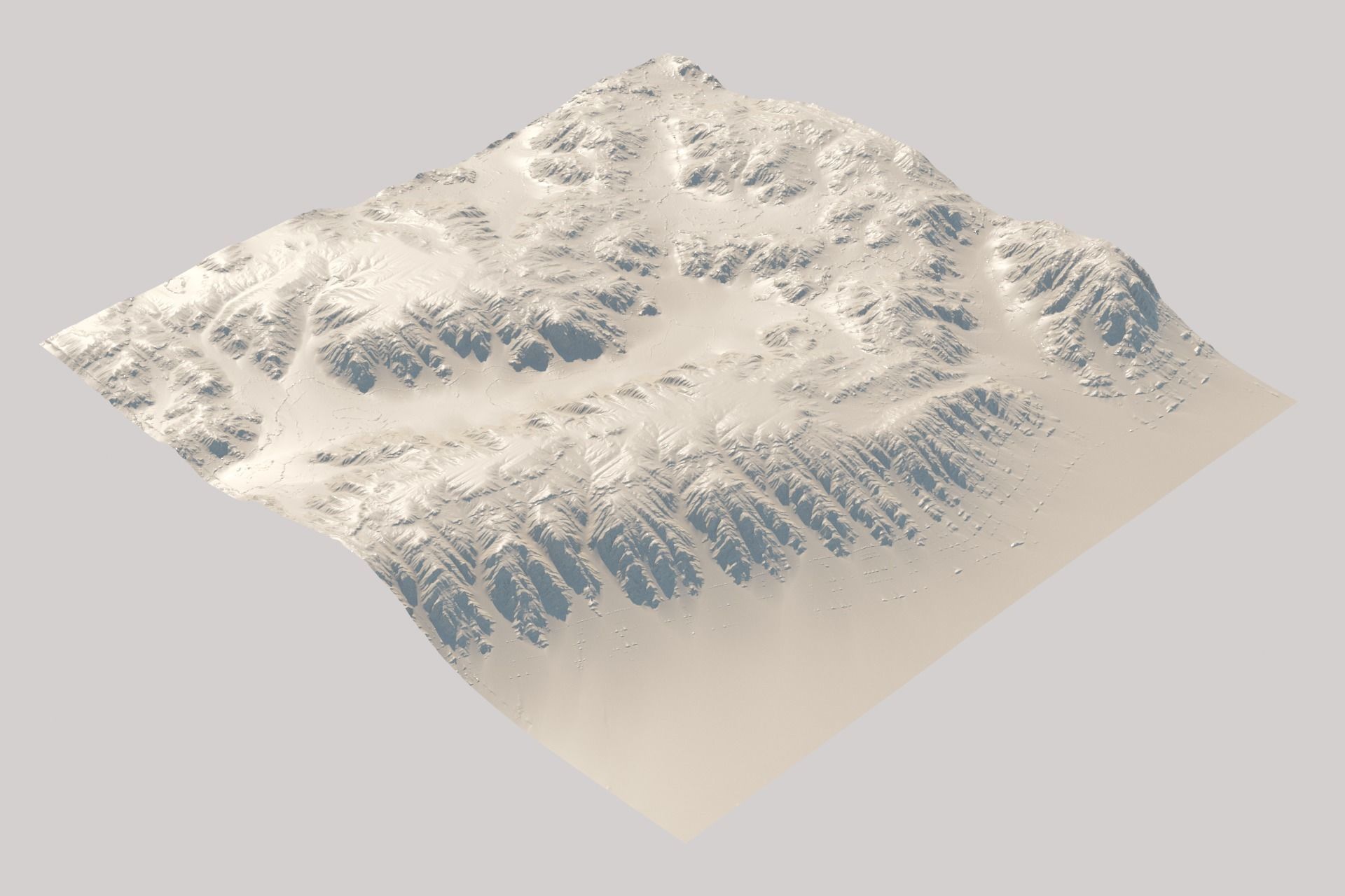 Small Canyon Desert Barren Rocky Landscape 3D model_8