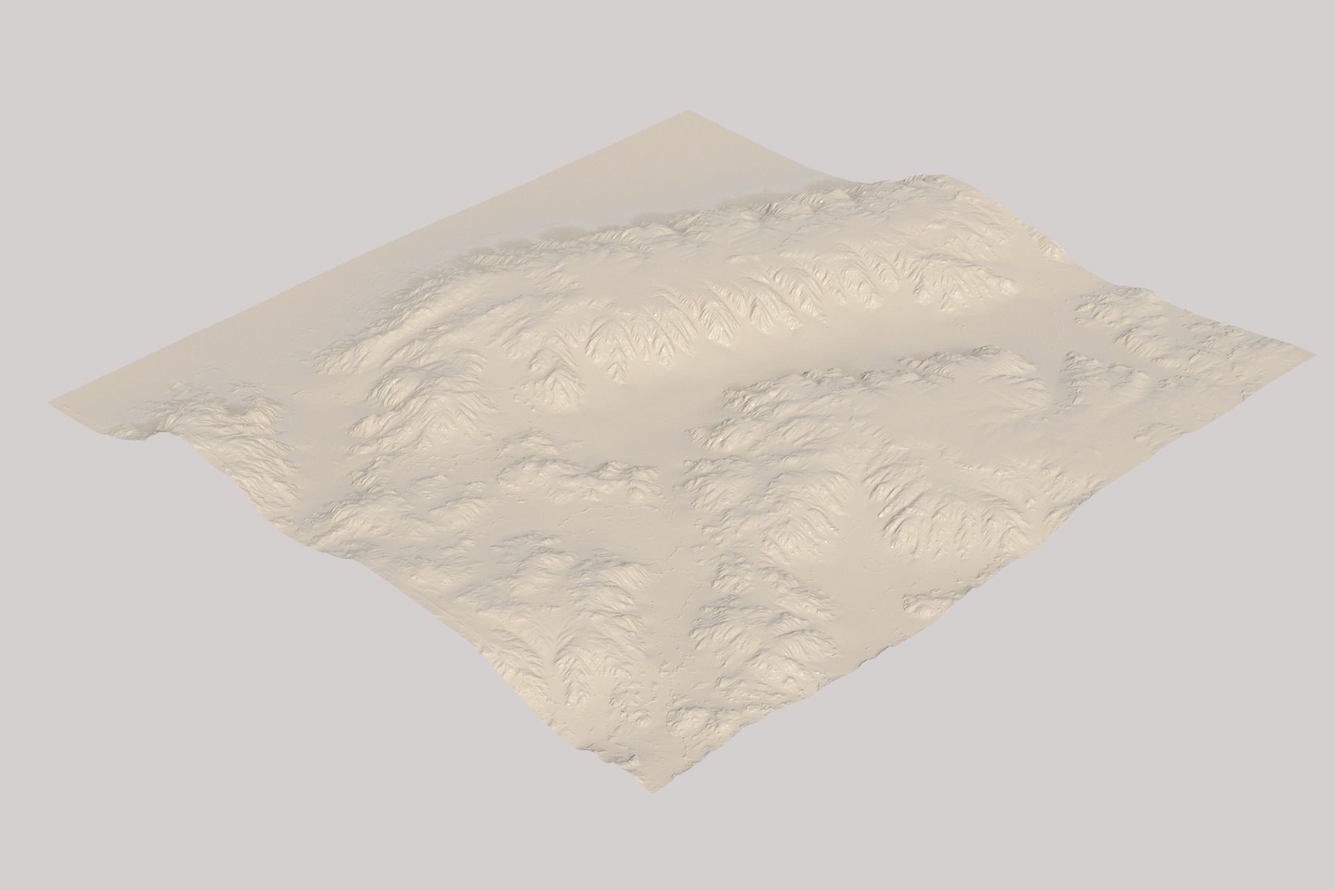 Small Canyon Desert Barren Rocky Landscape 3D model_4
