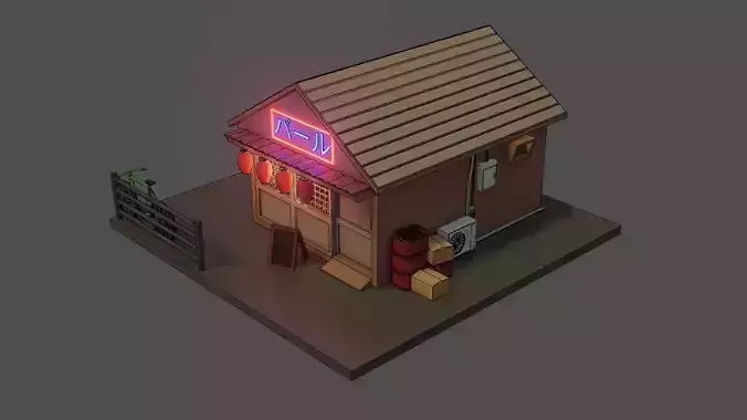 Low Poly Japanese Bar