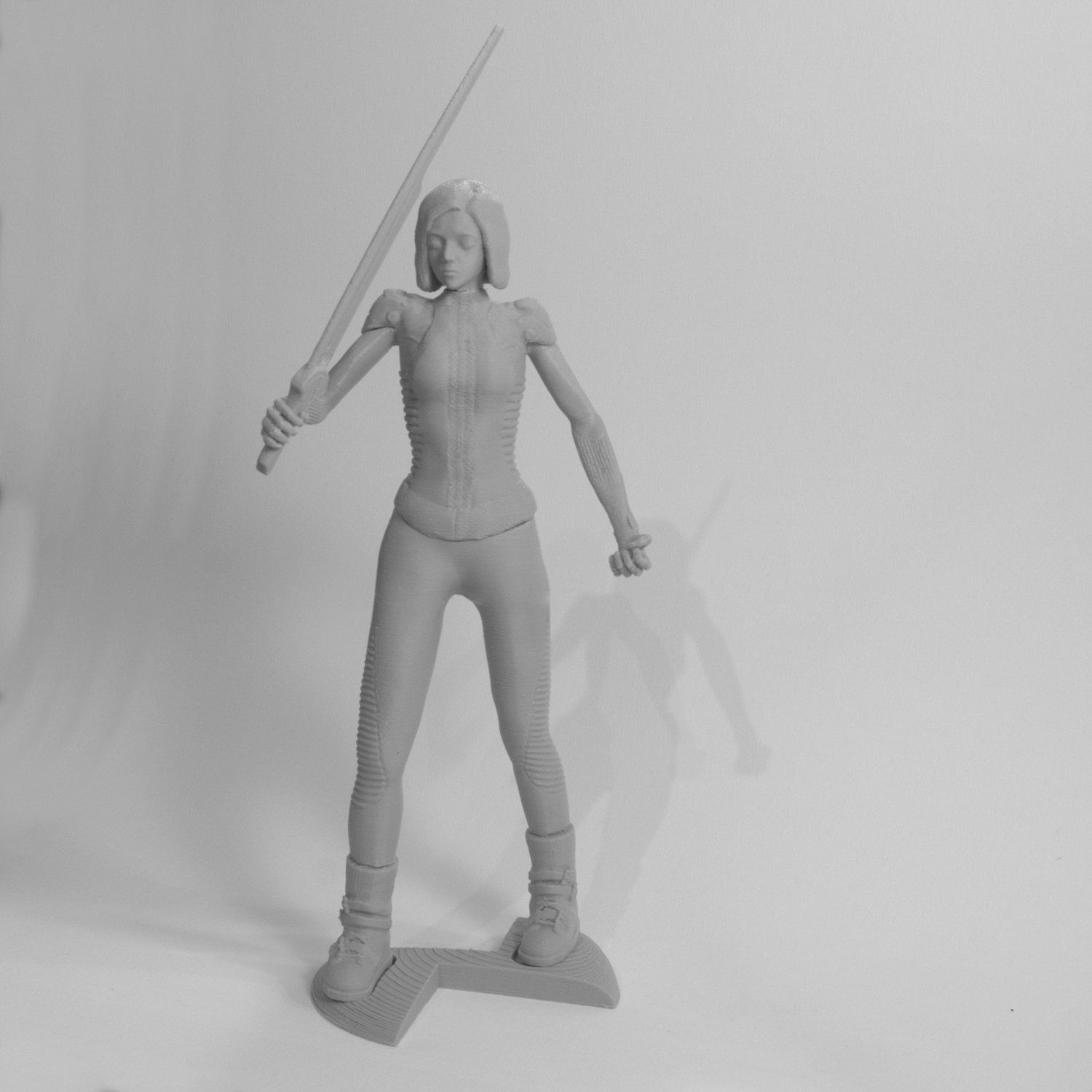 Alita battle angel statue version 3D print model_3