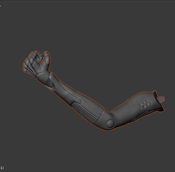 Alita battle angel statue version 3D print model_7