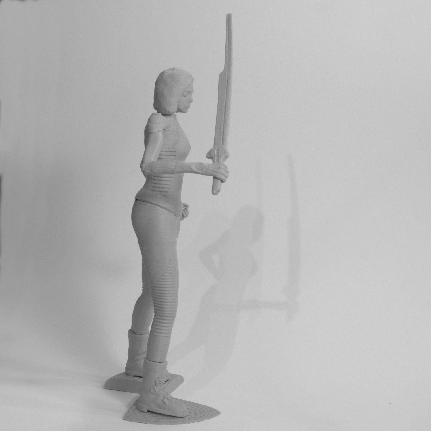Alita battle angel statue version 3D print model_2