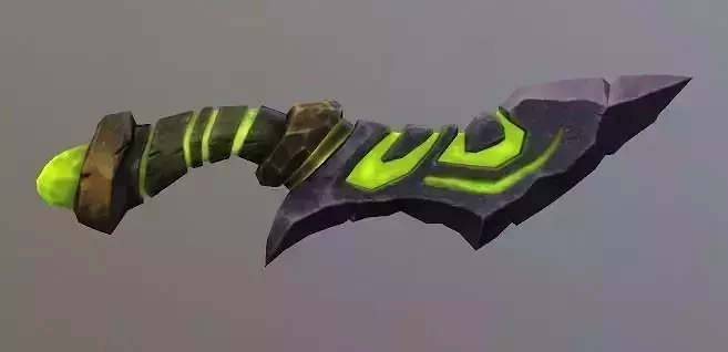 Rock Sword Dagger Low-poly 3D model