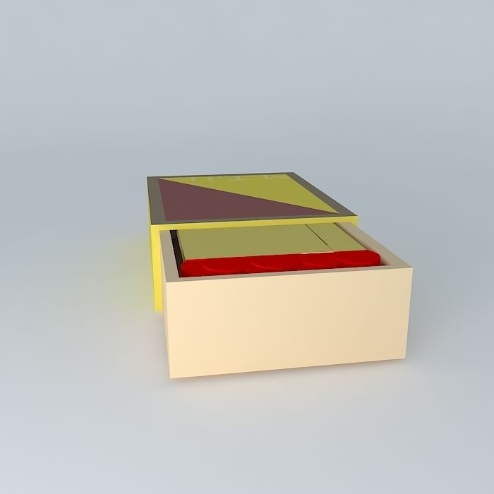 Matches box 3D model_2