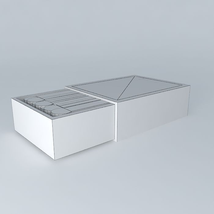 Matches box 3D model_4