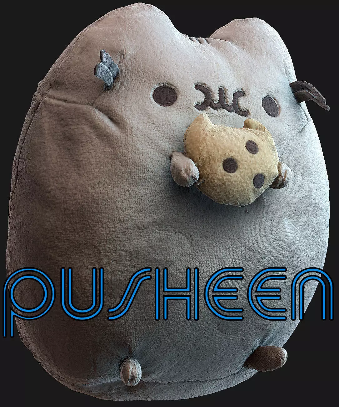 Pusheen cat Low-poly 3D model