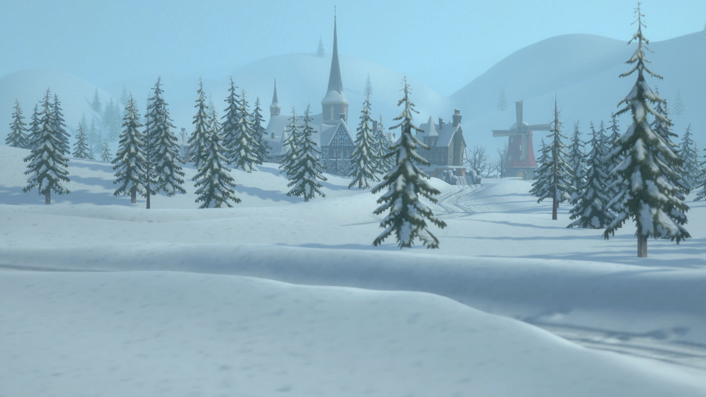 Winterville set Low-poly 3D model_21