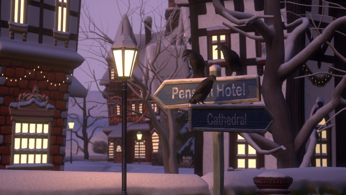 Winterville set Low-poly 3D model_48