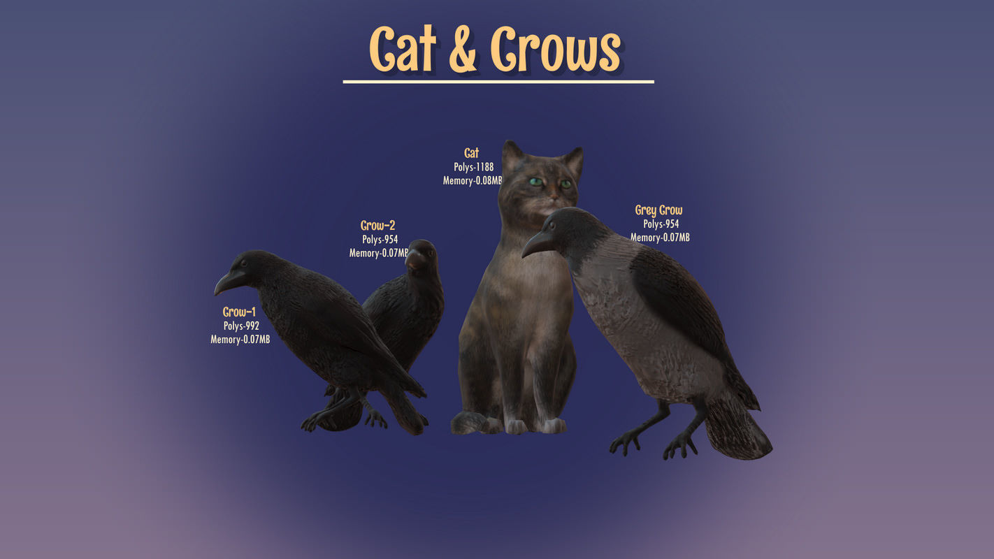 Winterville set Low-poly 3D model_99