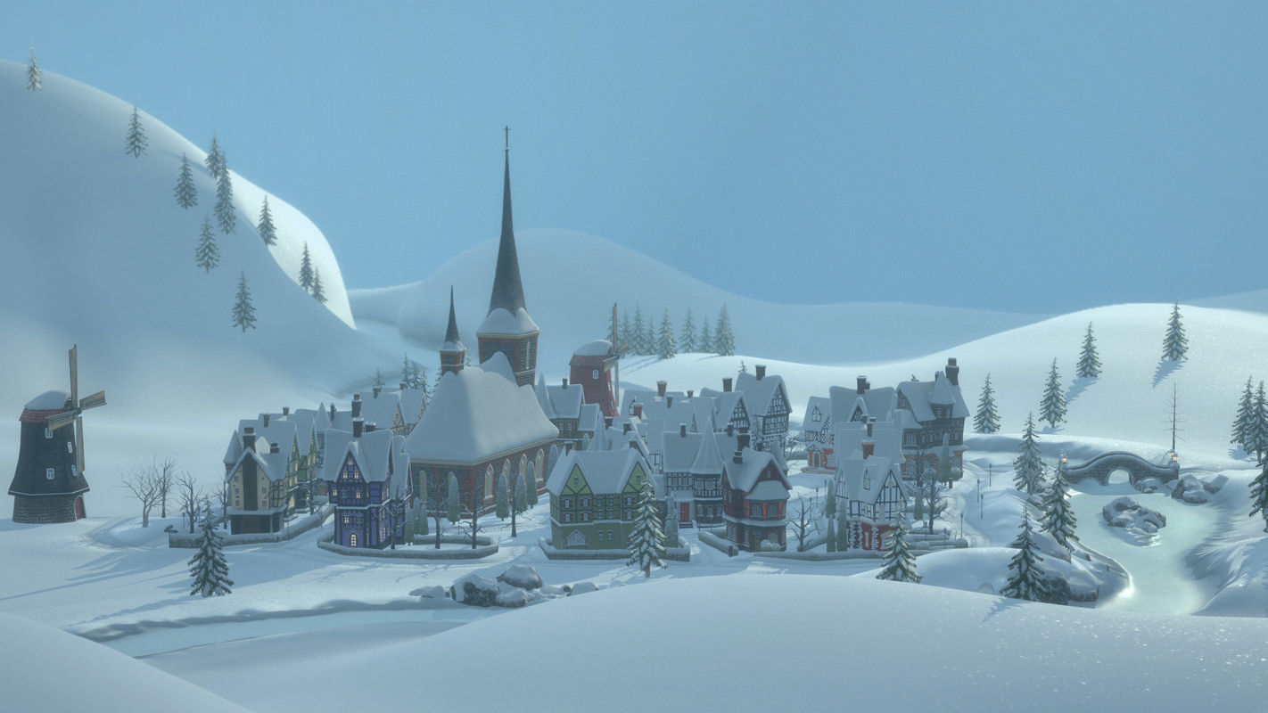 Winterville set Low-poly 3D model_6