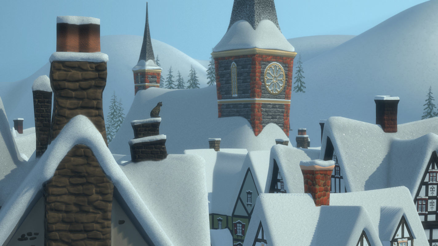 Winterville set Low-poly 3D model_17
