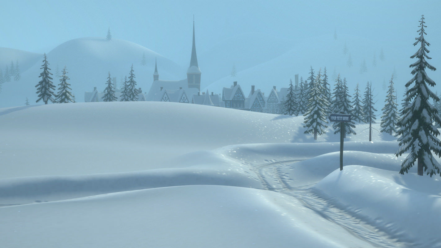 Winterville set Low-poly 3D model_22