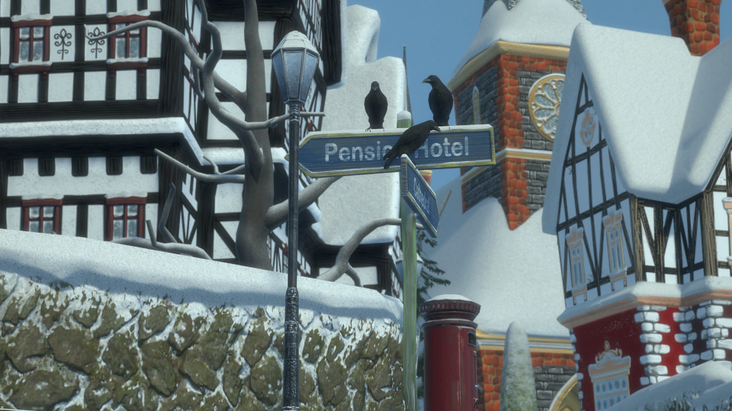 Winterville set Low-poly 3D model_11