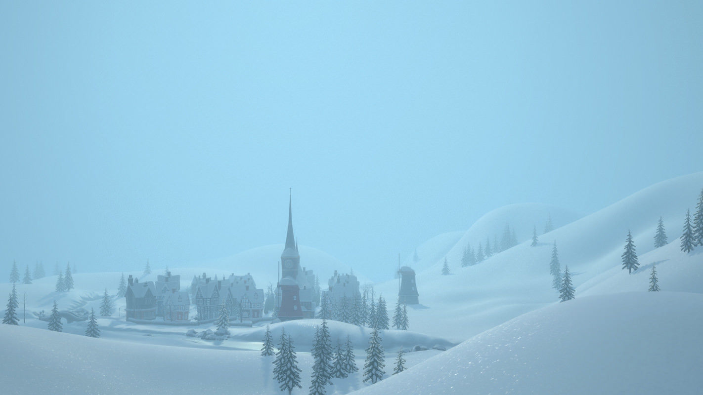 Winterville set Low-poly 3D model_20