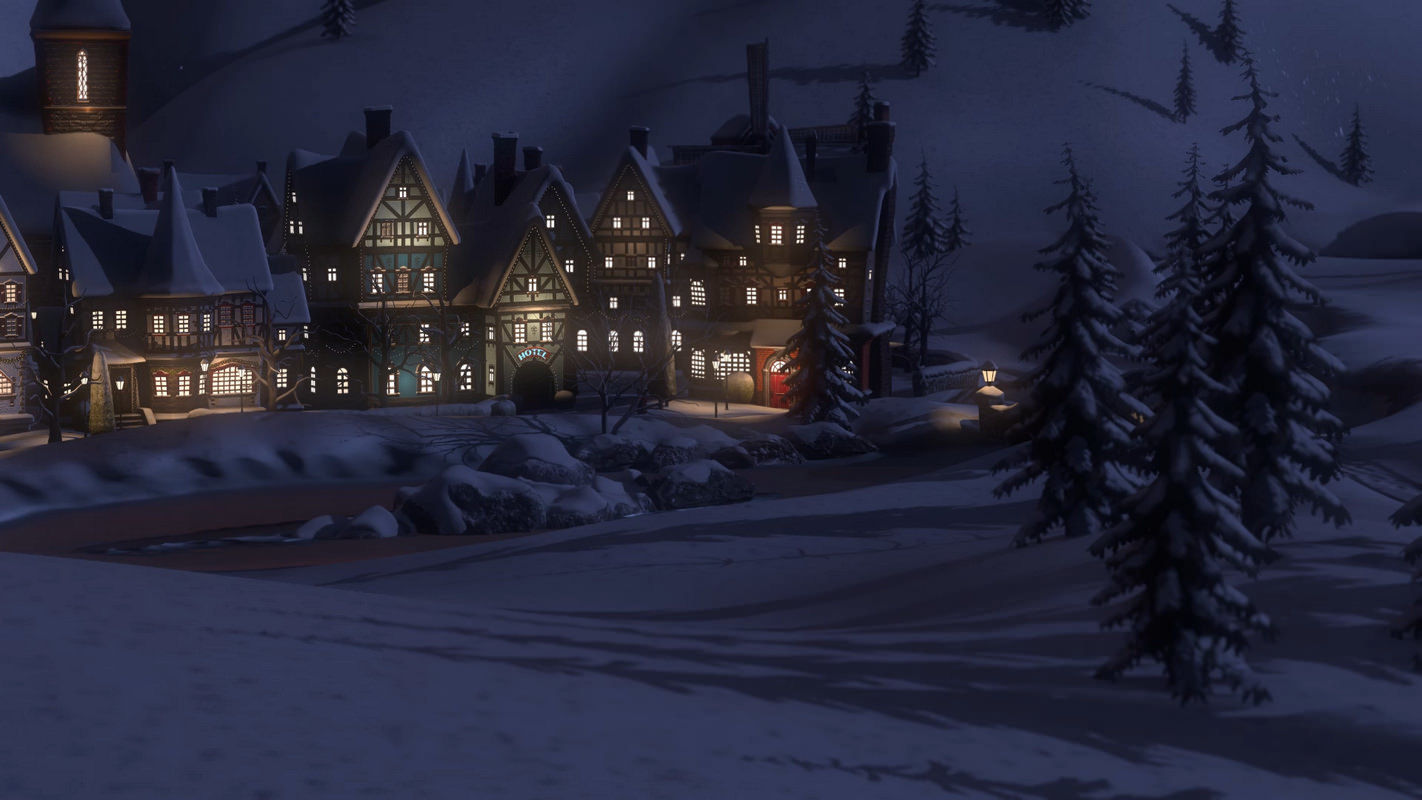 Winterville set Low-poly 3D model_62