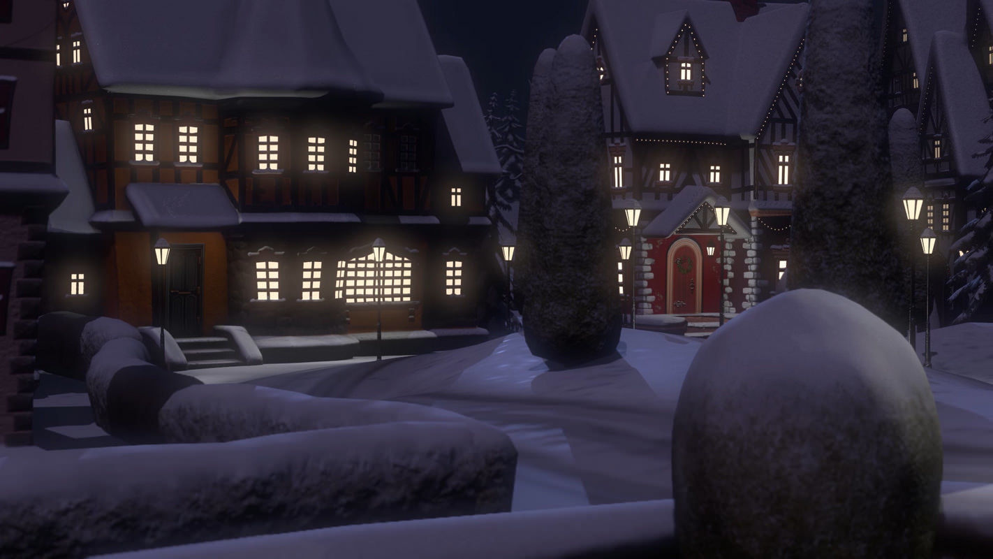 Winterville set Low-poly 3D model_58
