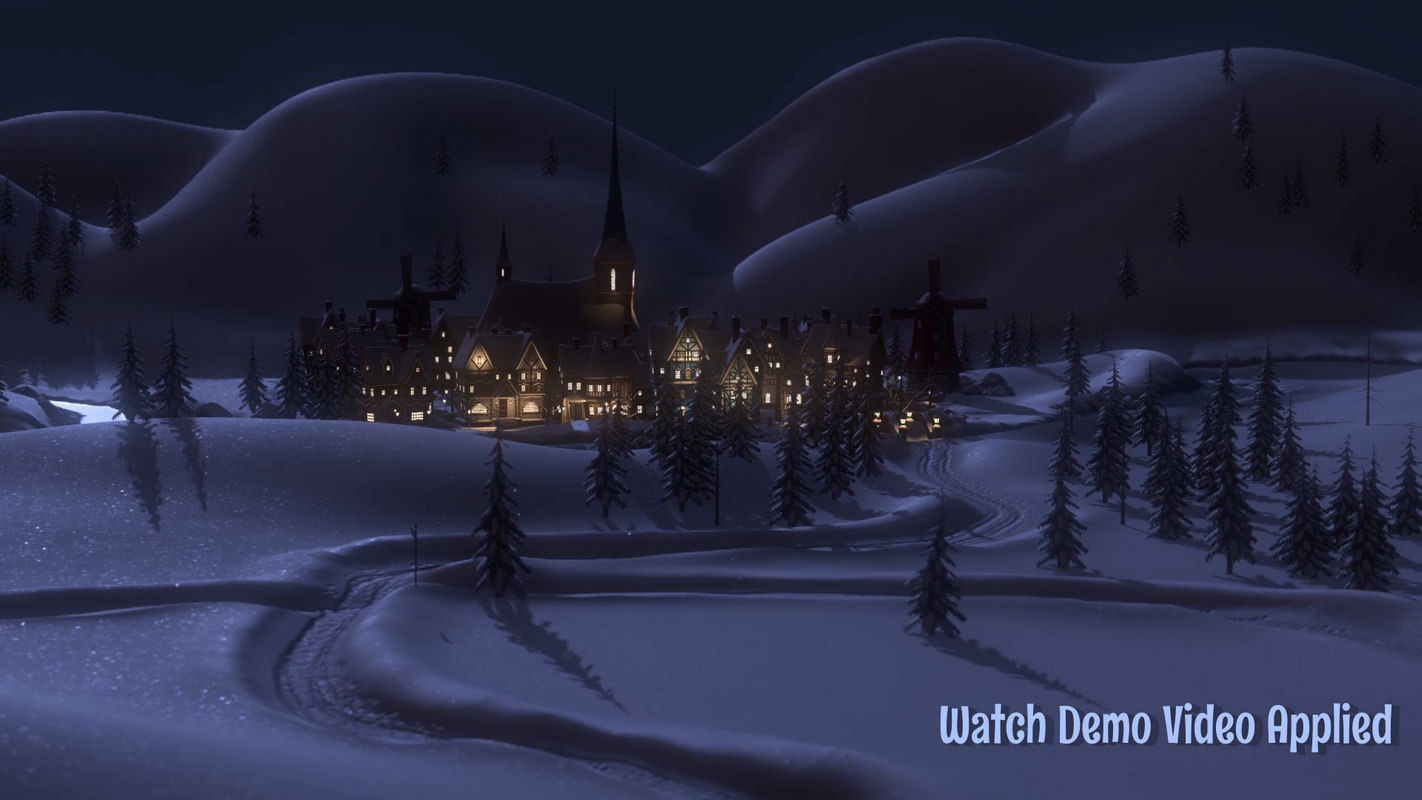 Winterville set Low-poly 3D model_66