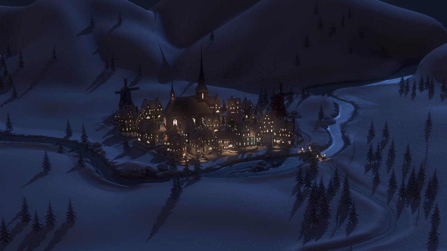 Winterville set Low-poly 3D model_67