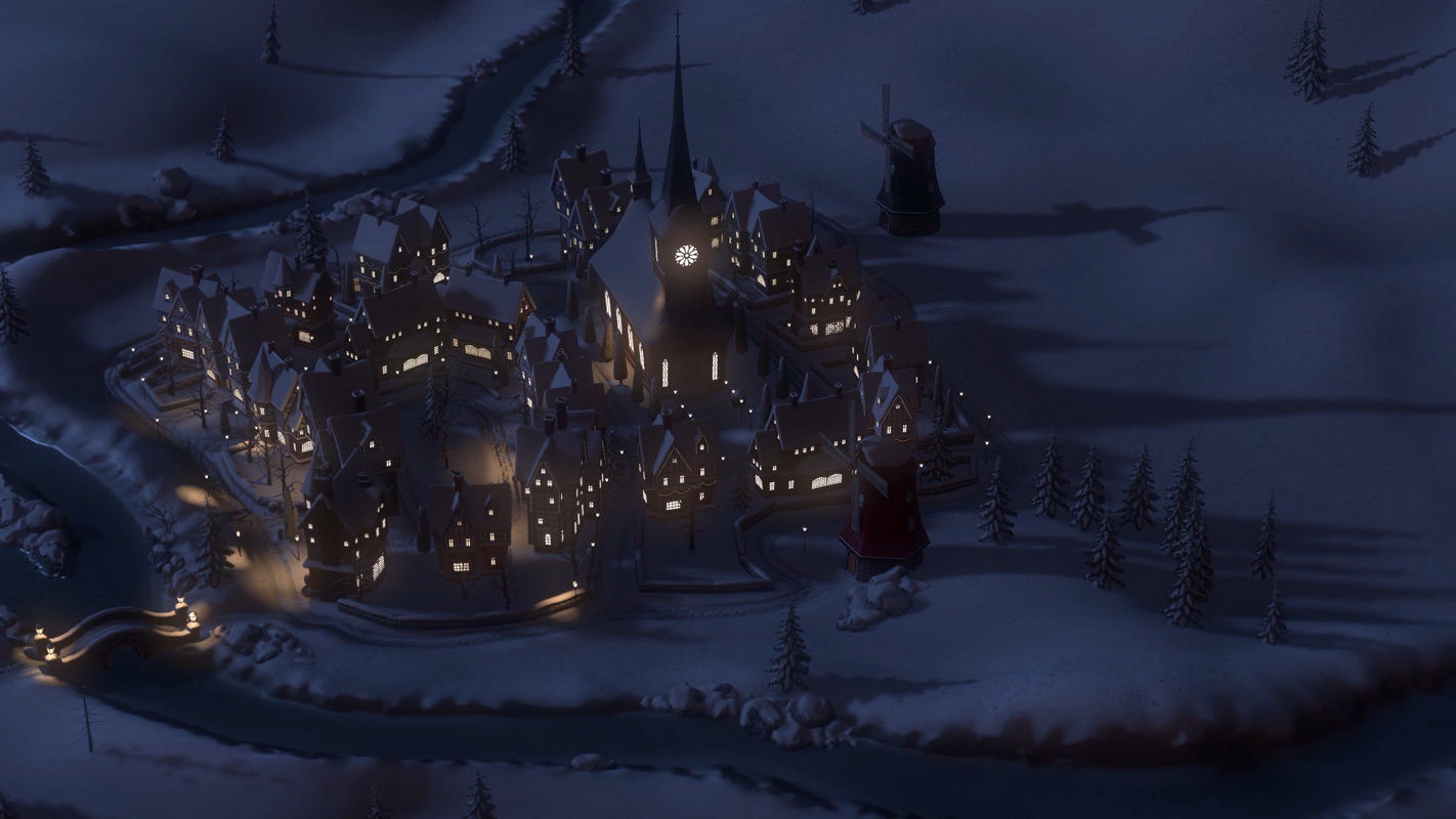 Winterville set Low-poly 3D model_69