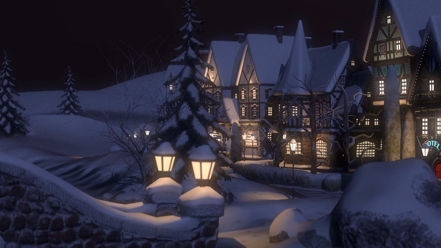 Winterville set Low-poly 3D model_64
