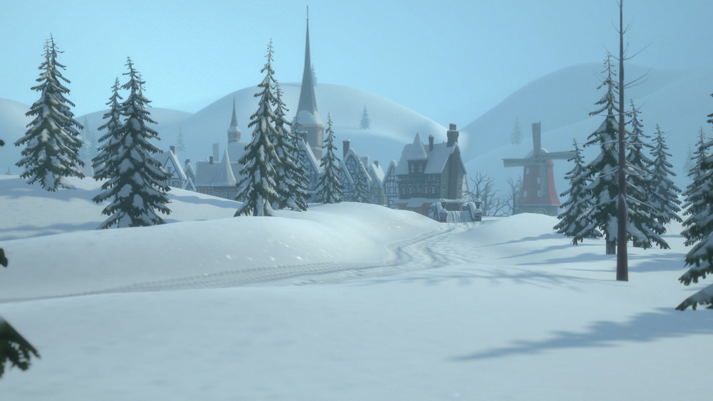 Winterville set Low-poly 3D model_23