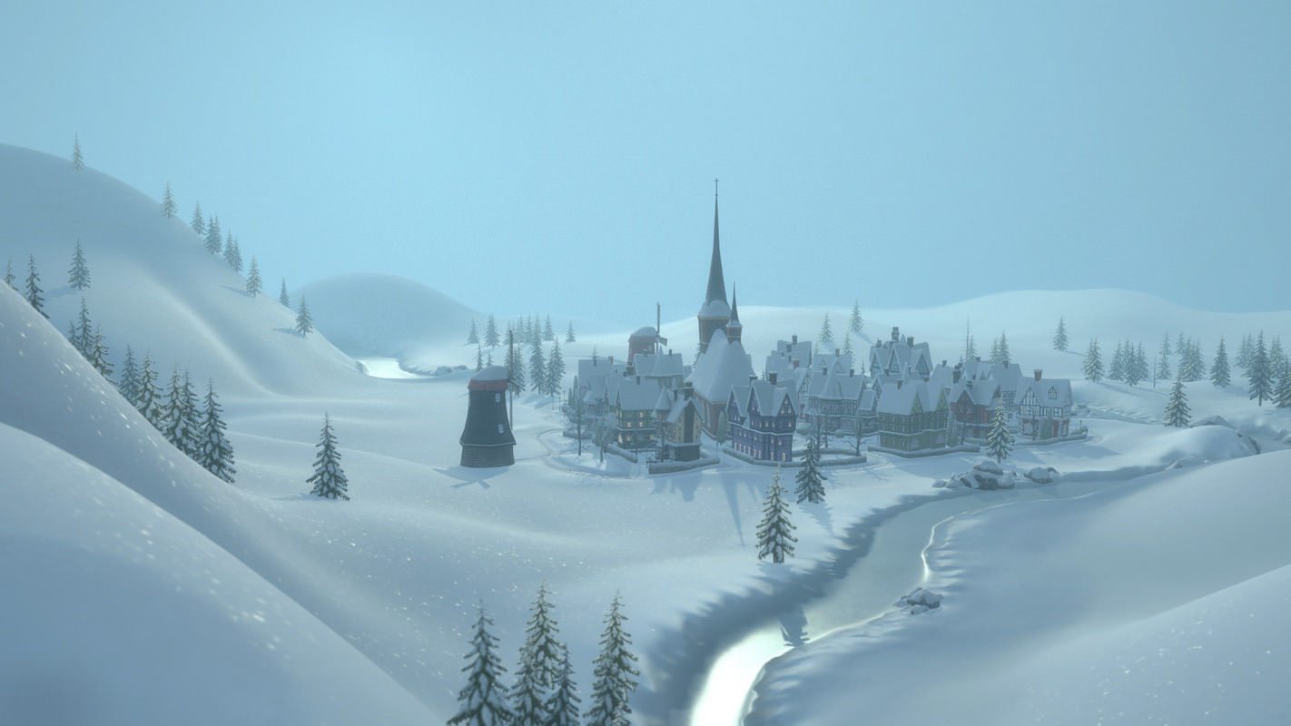 Winterville set Low-poly 3D model_27