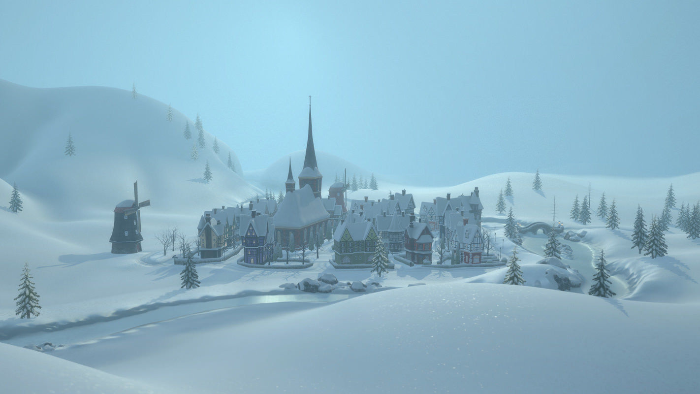 Winterville set Low-poly 3D model_29