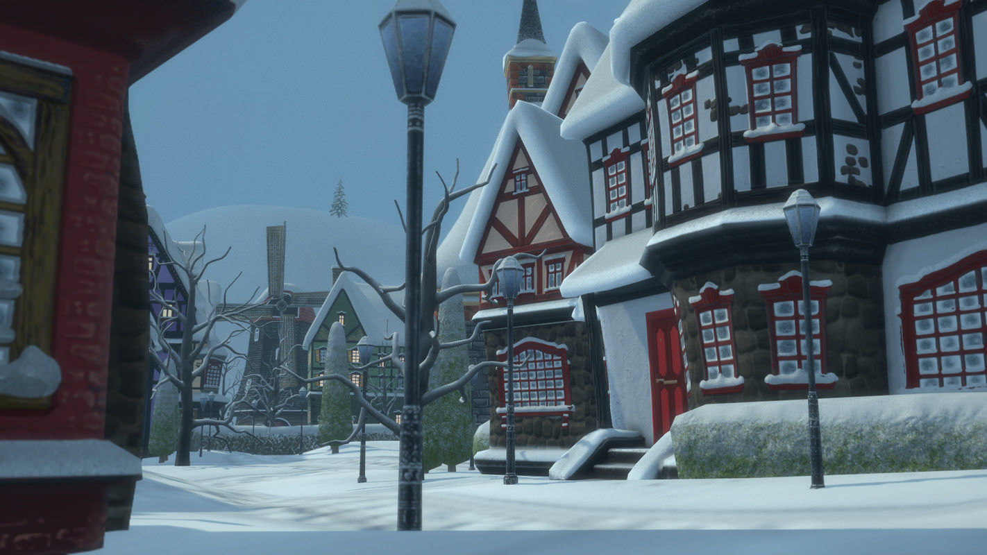 Winterville set Low-poly 3D model_30