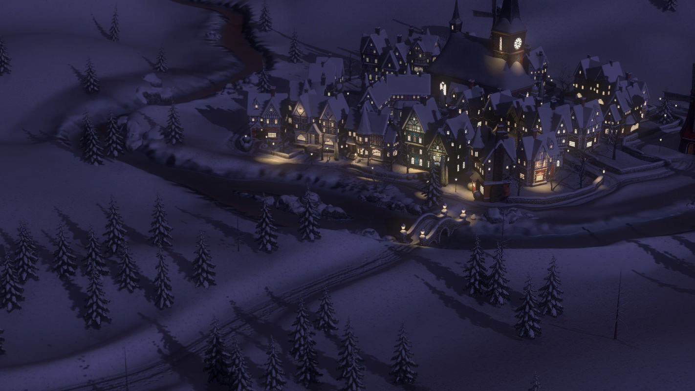 Winterville set Low-poly 3D model_68