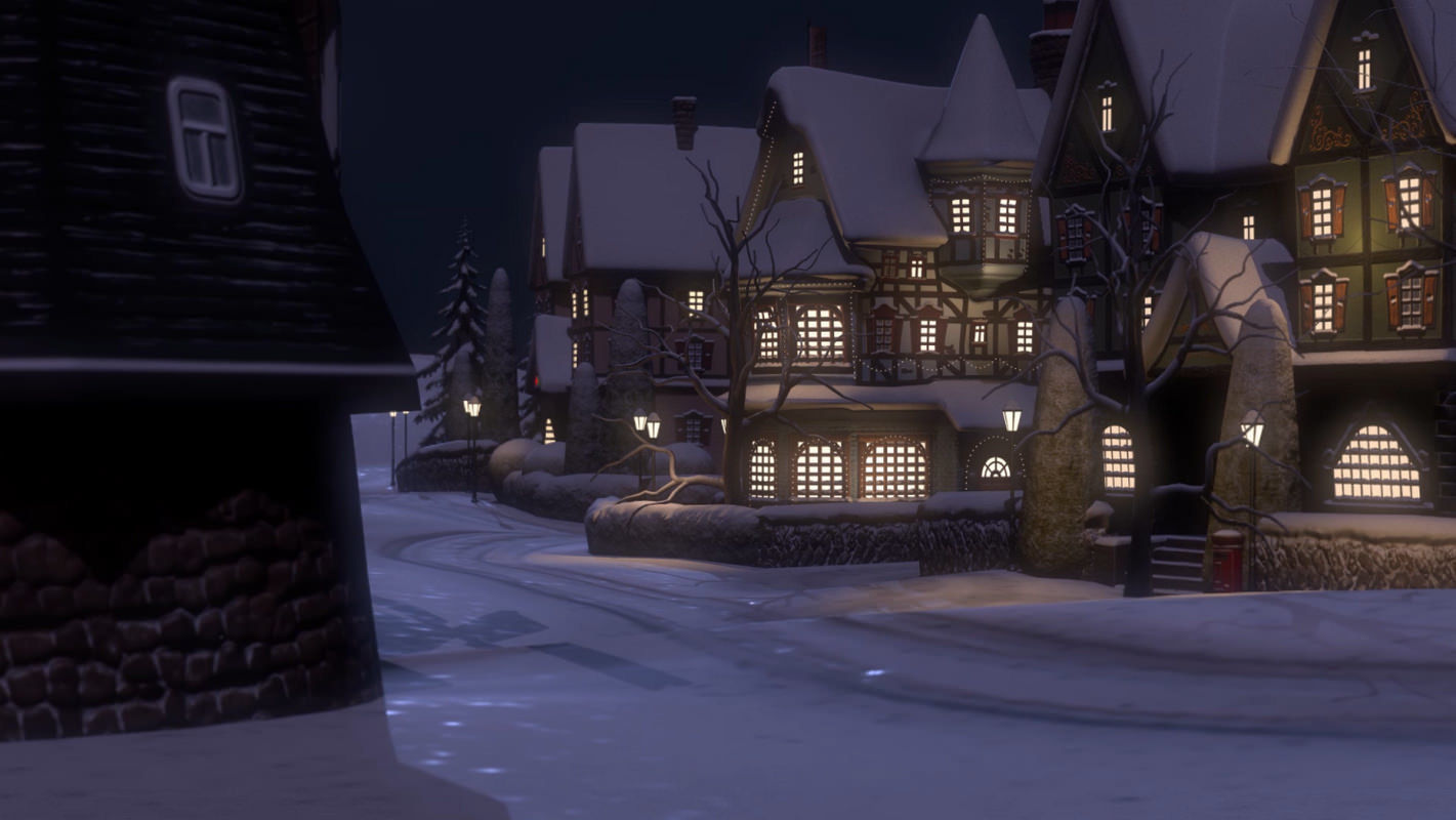 Winterville set Low-poly 3D model_59